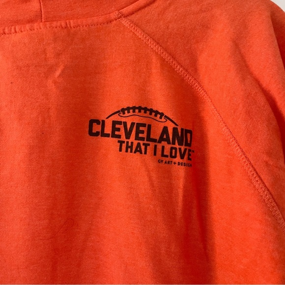 GV ART + DESIGN Cleveland Football Orange Hoodie XXL - Picture 5 of 5